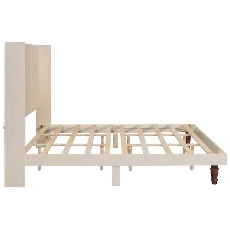 54 High Headboard Bed with Comfortable Back Support