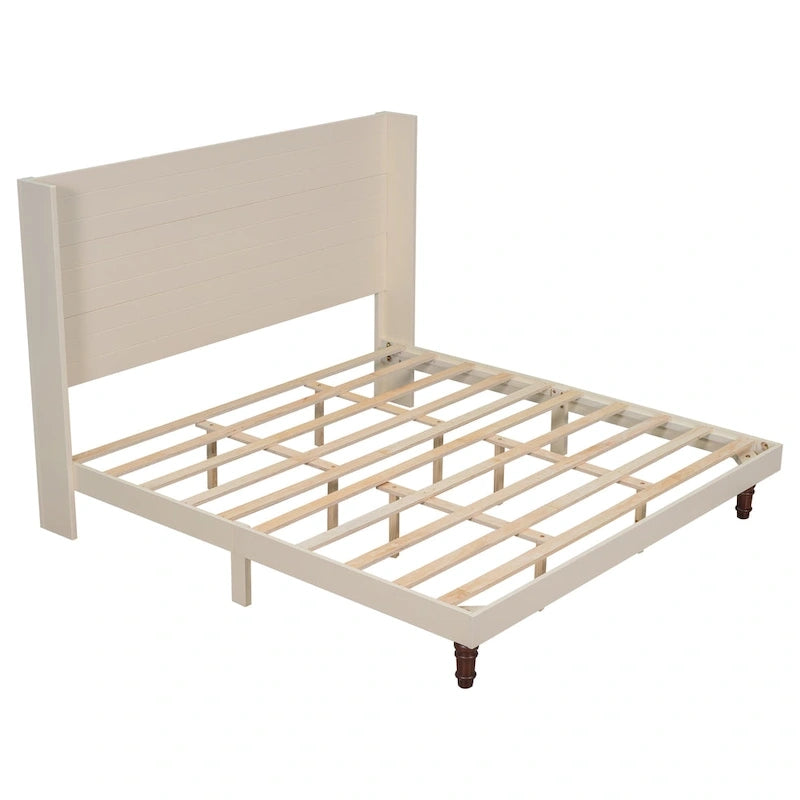 54 High Headboard Bed with Comfortable Back Support