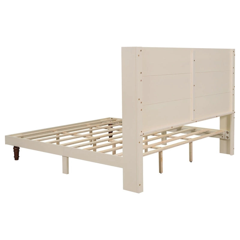 54 High Headboard Bed with Comfortable Back Support
