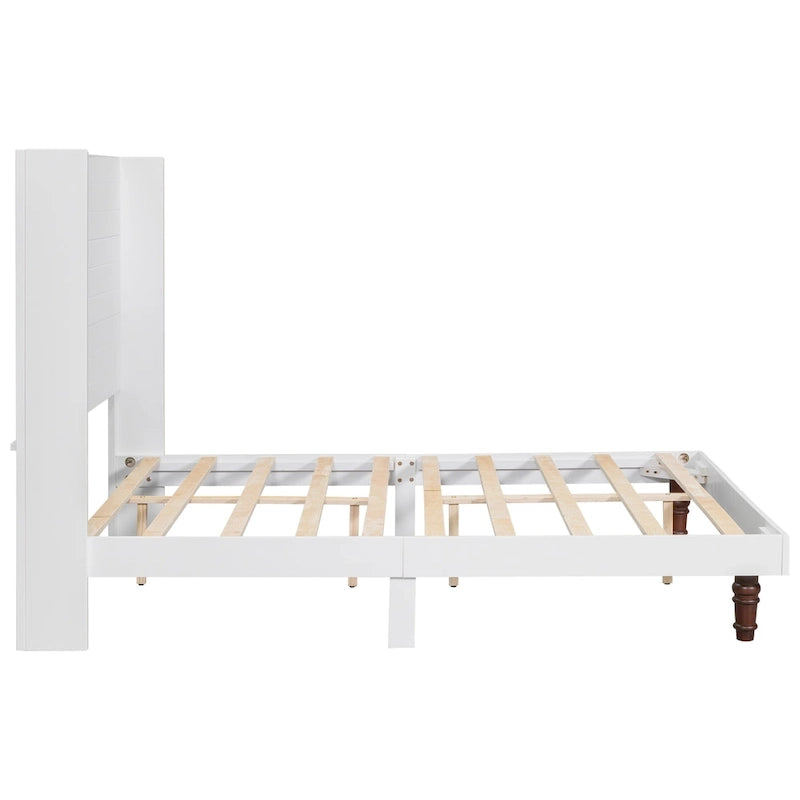 54 High Headboard Bed with Comfortable Back Support
