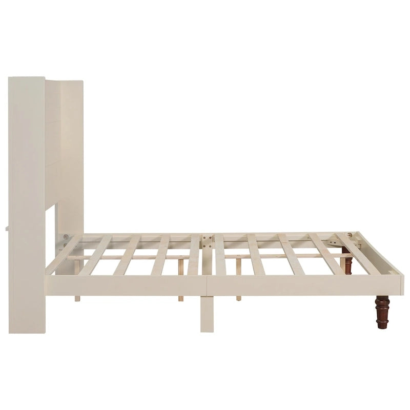 54 High Headboard Bed with Comfortable Back Support
