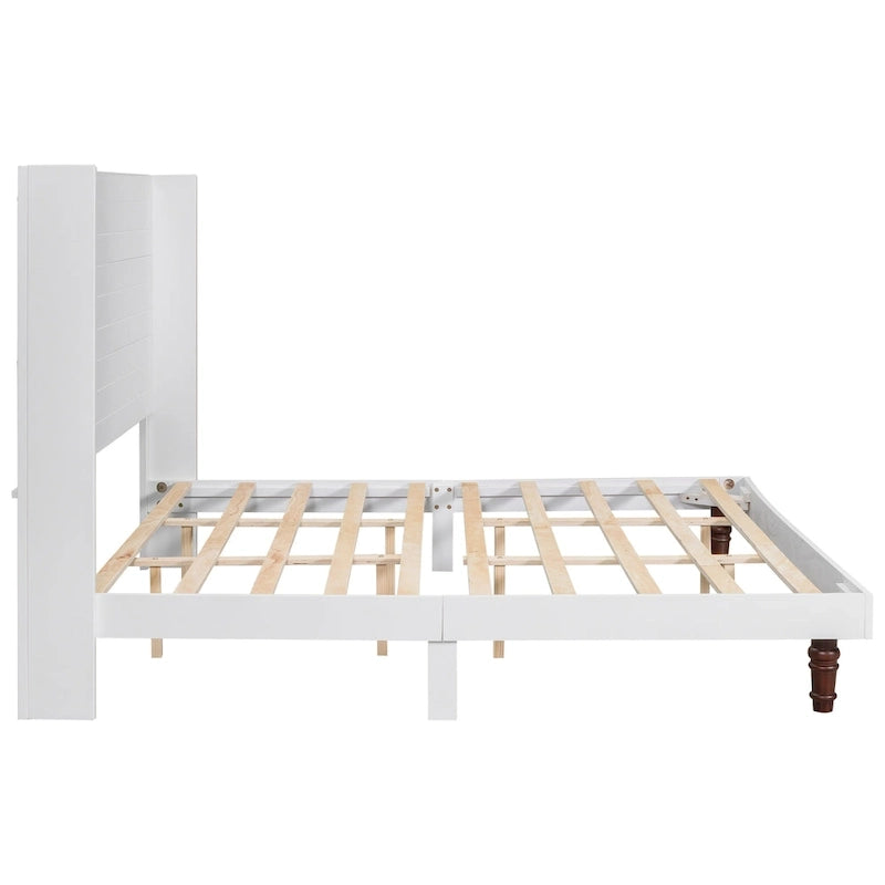 54 High Headboard Bed with Comfortable Back Support