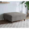 40 W Oversized Corduroy Upholstered Ottoman