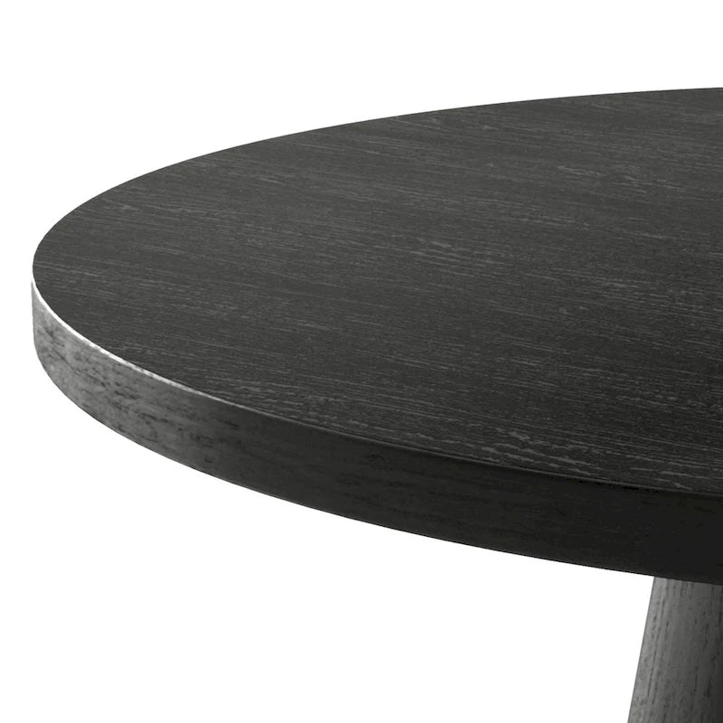 Vitten Modern Round Solid Wood Pedestal Coffee Table