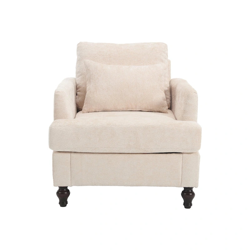 Wood Frame Modern Accent Chair
