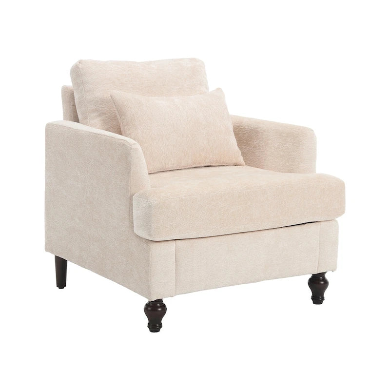 Wood Frame Modern Accent Chair