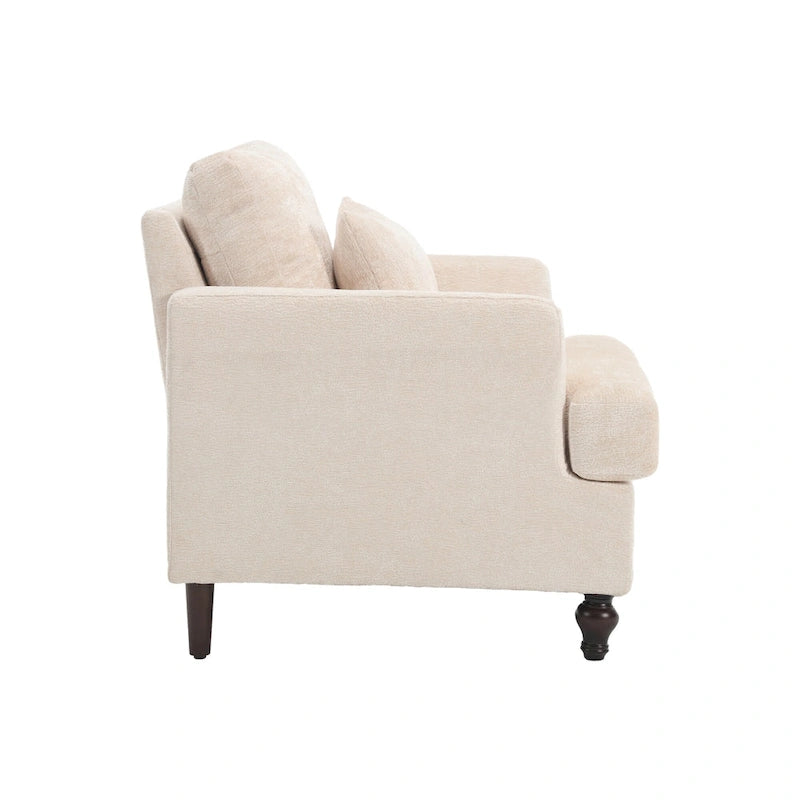 Wood Frame Modern Accent Chair