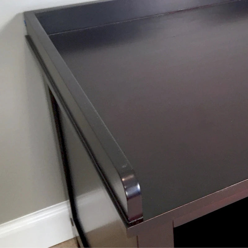 Solid Wood Shoe Storage Bench Espresso