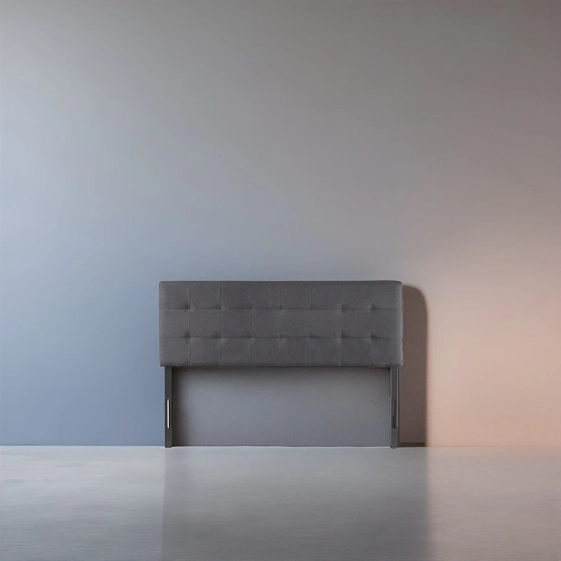 Tufted Upholstered Headboard, Height Adjustable Queen Size Headboard, Bed Backboard Padded Premium Fabric Headboard