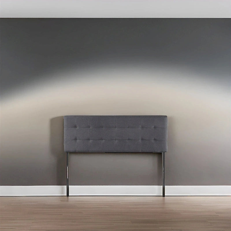 Tufted Upholstered Headboard, Height Adjustable Queen Size Headboard, Bed Backboard Padded Premium Fabric Headboard