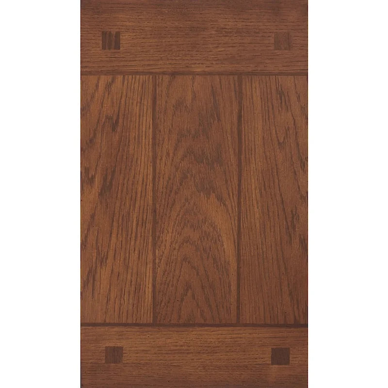 Brown Finish Wood Chairside End Table - 13 W x 22.13 D x 23.13 H
