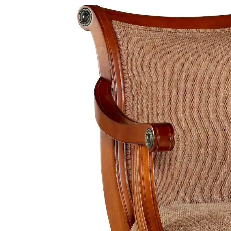 Warm Cherry Swivel 30-inch Bar Stool