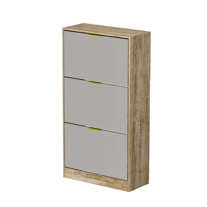 Floor Standing Mirror Shoe Cabinet Closet Shoe Organizers