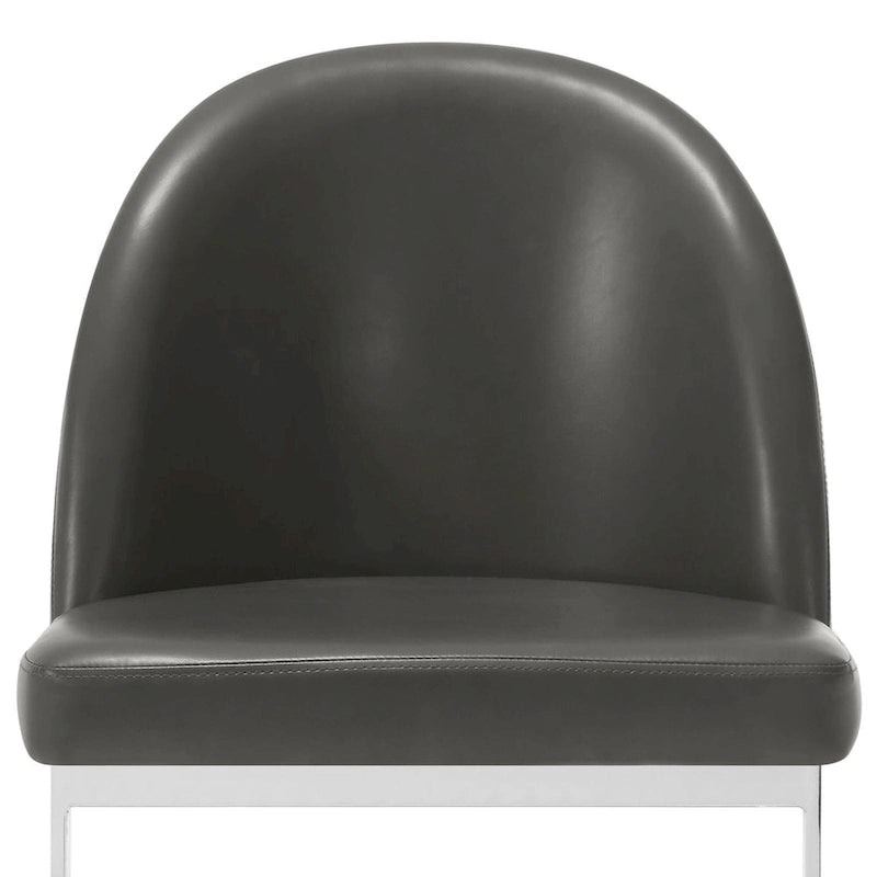 26 Faux Leather Upholstered Counter Height Bar Stools with Metal Legs - 38.8H x 17.9W x 20.9D