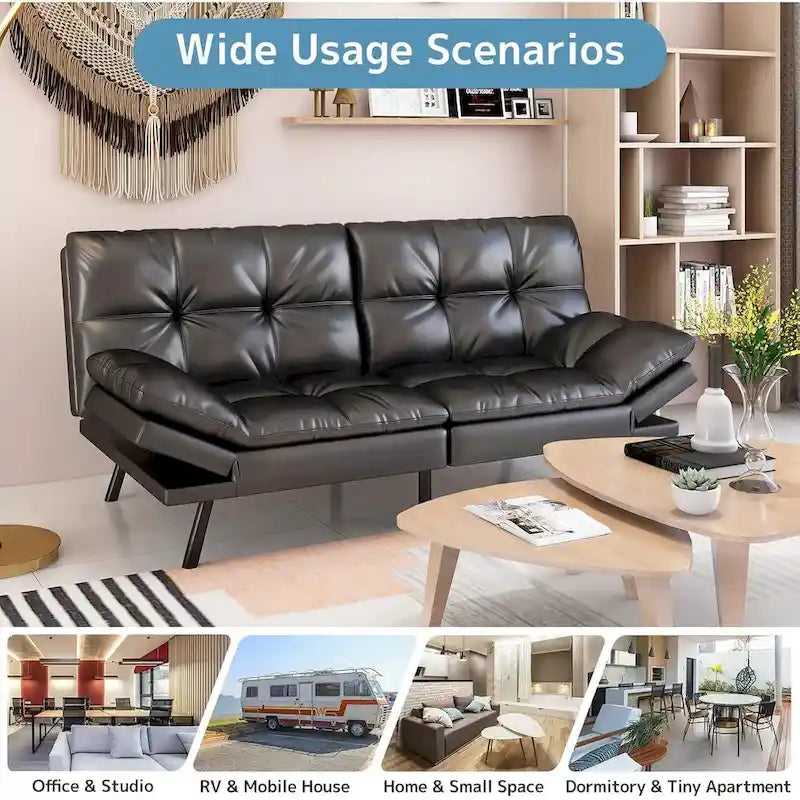 Sofa Bed Memory Foam Couch Sleeper Daybed Foldable Convertible Loveseat