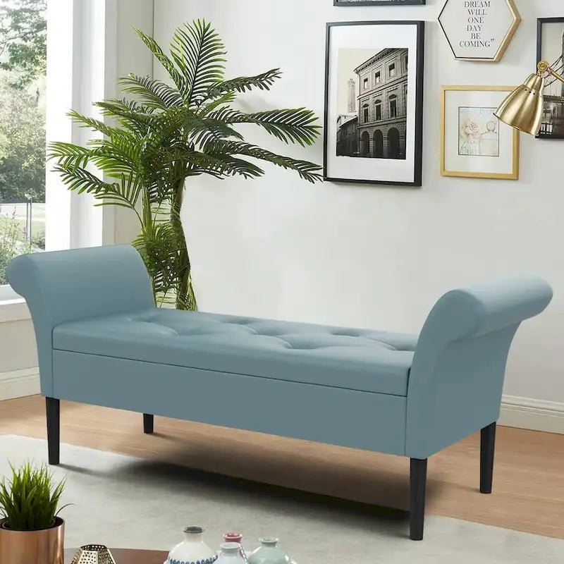 Storage Bench Tufted Bed Bench Entryway Bench