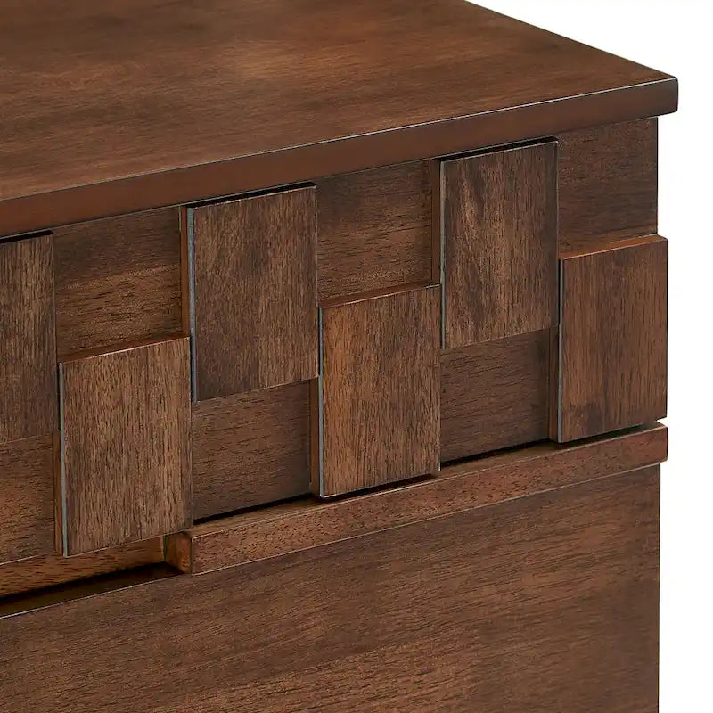 Mid-Century Wood 2-Drawer TV Stand Modern - 59-Inch