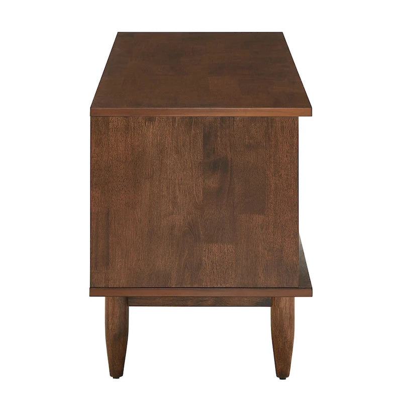Mid-Century Wood 2-Drawer TV Stand Modern - 59-Inch