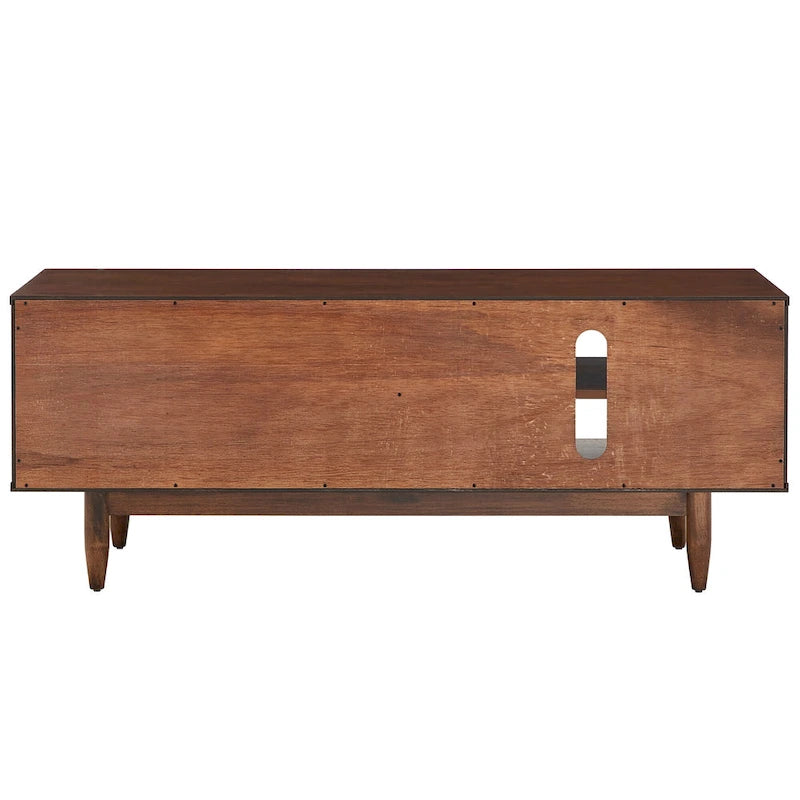 Mid-Century Wood 2-Drawer TV Stand Modern - 59-Inch