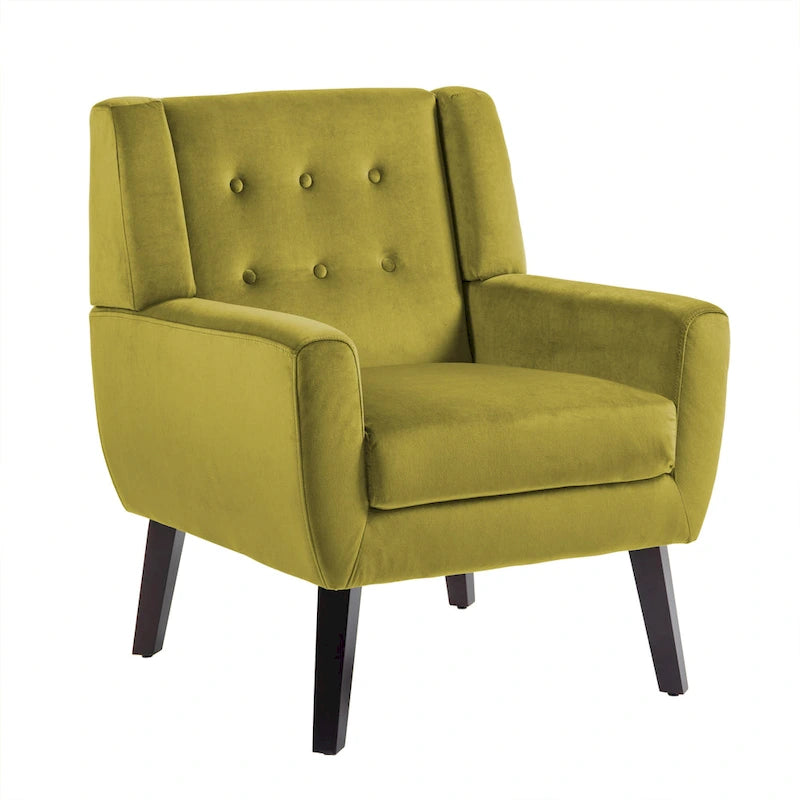 Modern Accent Chair Velvet Armchair - 28.9W x 35.1H x 29.5D