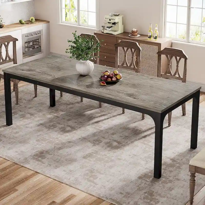 Dining Table for 6-8 Person, 78 inch Long Rectangular Kitchen Dining Table