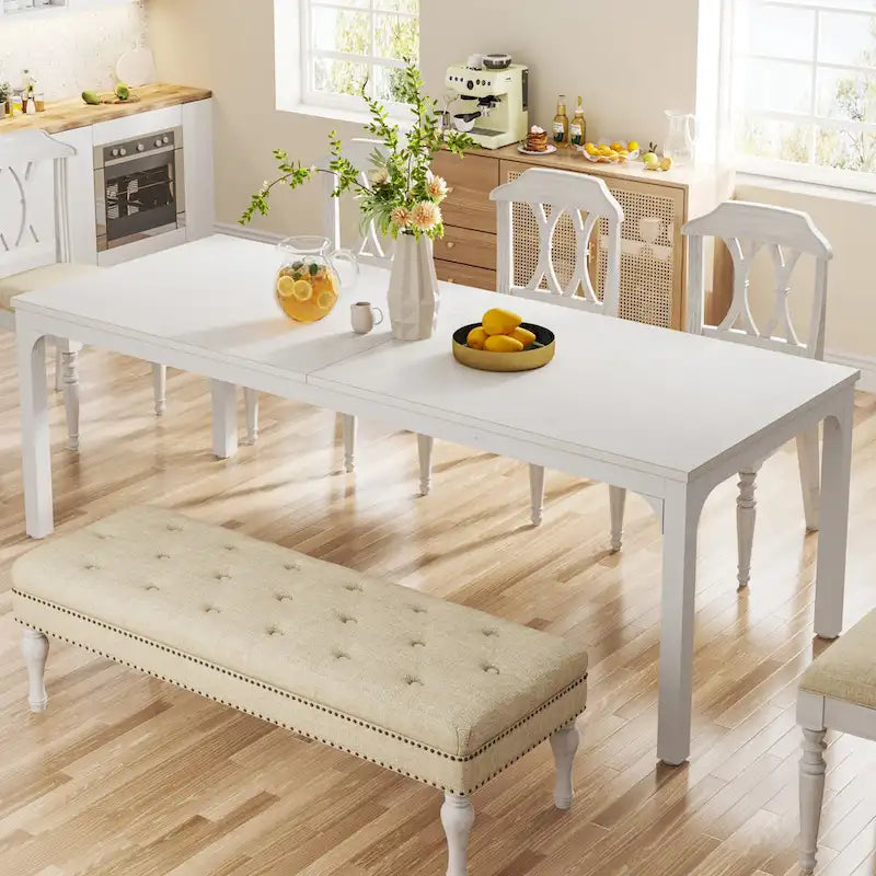 Dining Table for 6-8 Person, 78 inch Long Rectangular Kitchen Dining Table