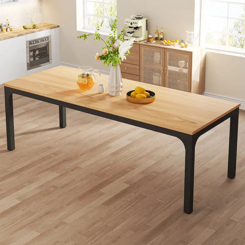 Dining Table for 6-8 Person, 78 inch Long Rectangular Kitchen Dining Table