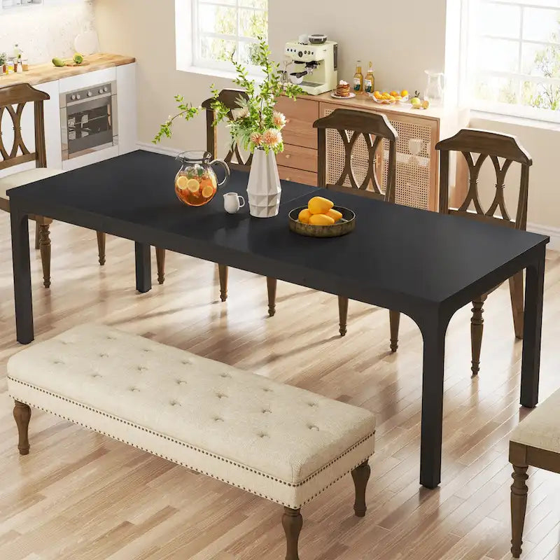 Dining Table for 6-8 Person, 78 inch Long Rectangular Kitchen Dining Table