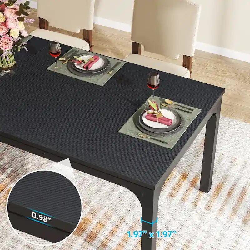 Dining Table for 6-8 Person, 78 inch Long Rectangular Kitchen Dining Table