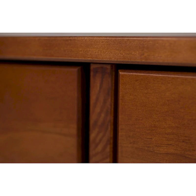 Modern Sturdy Home Office Wood Desk with Drawers and Compartments