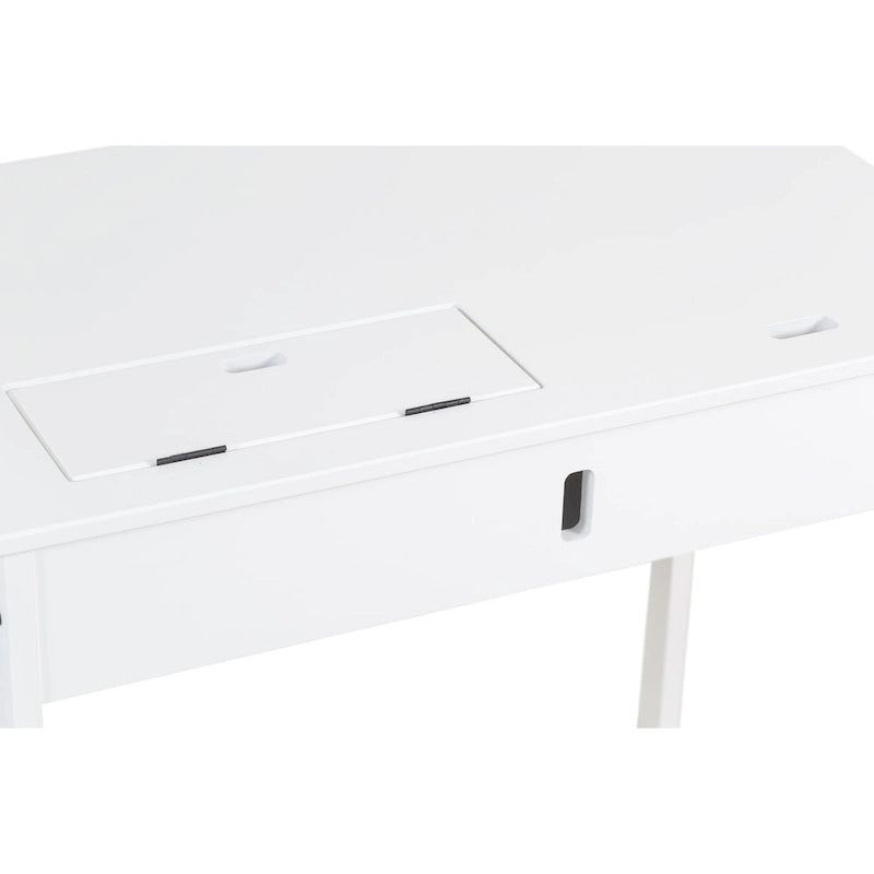 Modern Sturdy Home Office Wood Desk with Drawers and Compartments