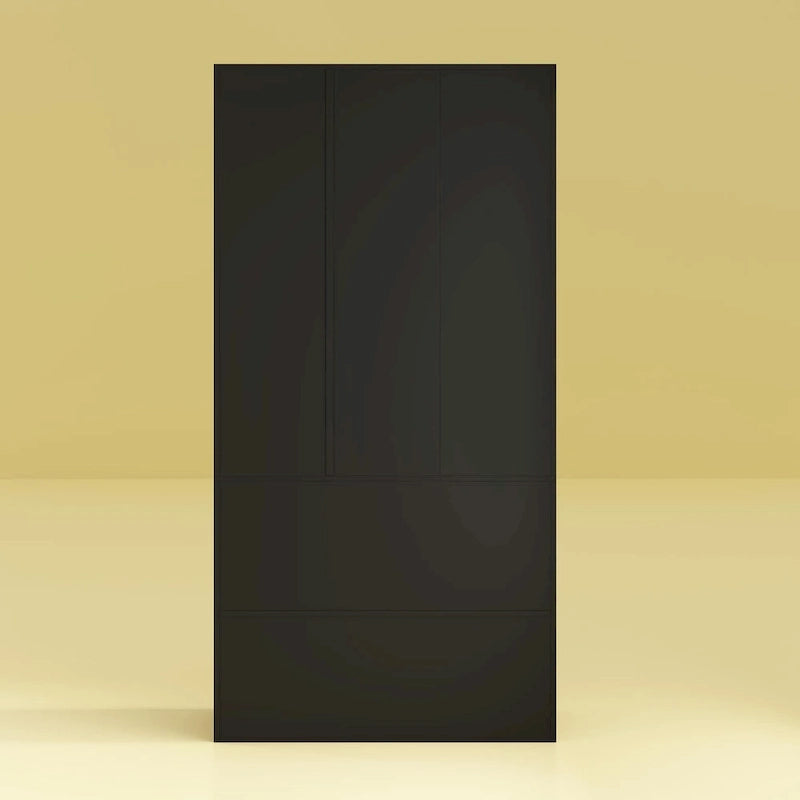 Wardrobe Closet Armoire wi/Mirror & Scalable Hanging Rod Space Saving