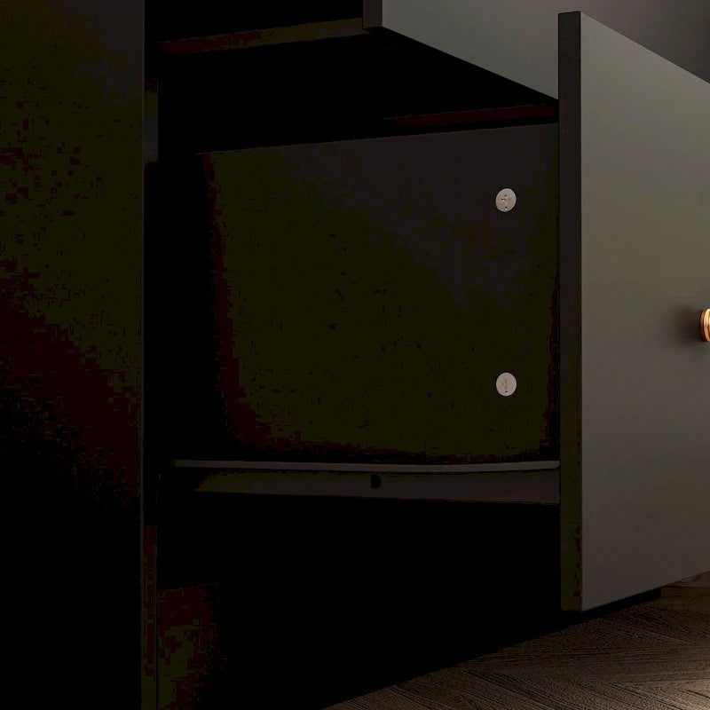 Wardrobe Closet Armoire wi/Mirror & Scalable Hanging Rod Space Saving