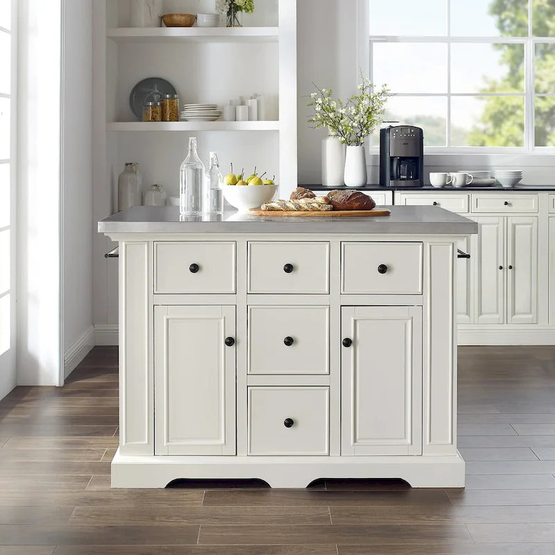 Stainless Steel Top Kitchen Island - 50 W x32 D x 36 H