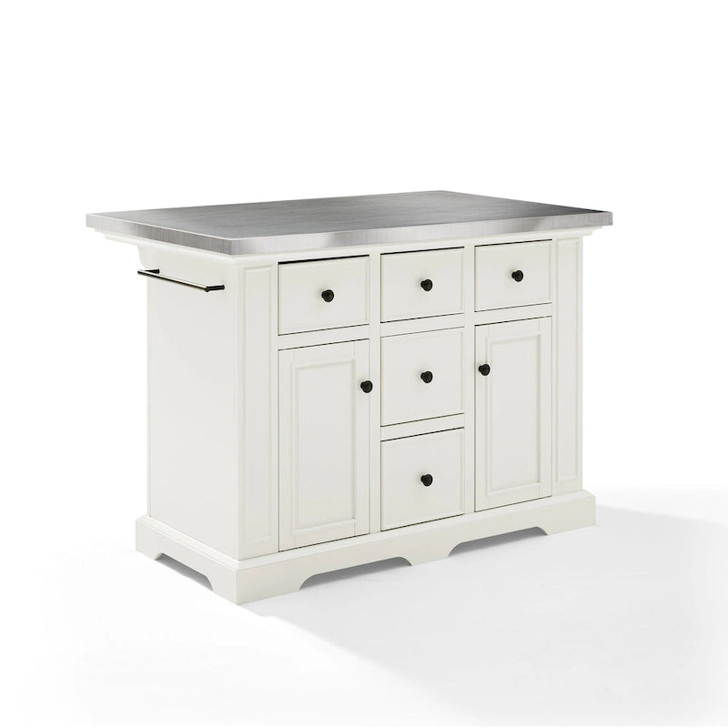 Stainless Steel Top Kitchen Island - 50 W x32 D x 36 H