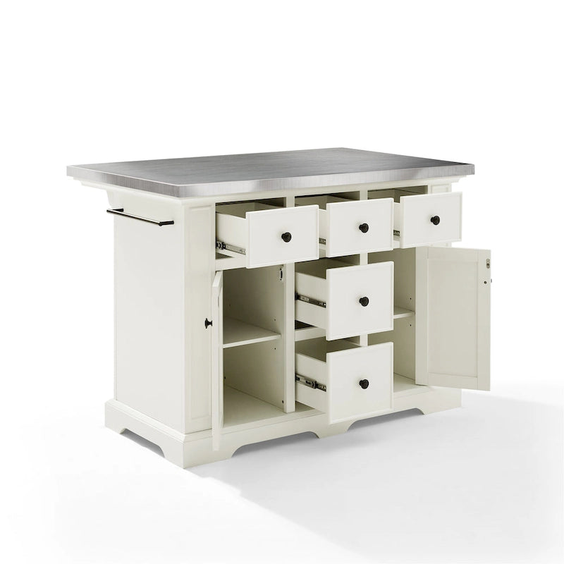 Stainless Steel Top Kitchen Island - 50 W x32 D x 36 H