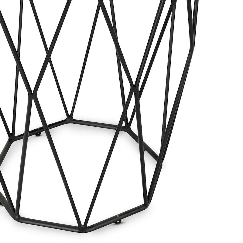 Geometric Round Side Table - 24Hx20Wx20D