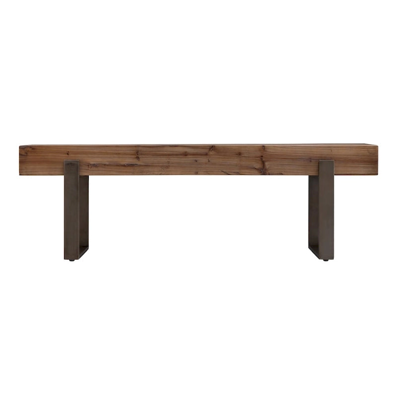 Industrial Reclaimed Wood Bench