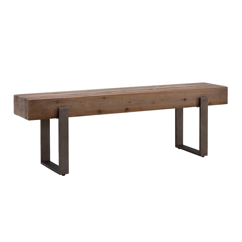 Industrial Reclaimed Wood Bench