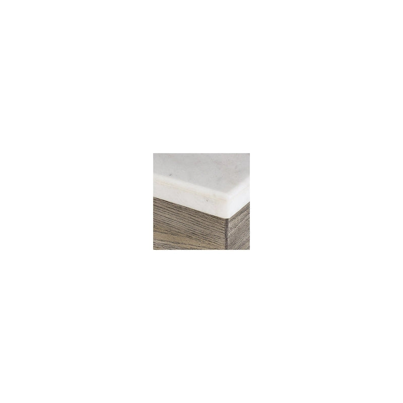 Grayish Brown / Ivory Rectangular Coffee Table - 56W x 42D x 17H