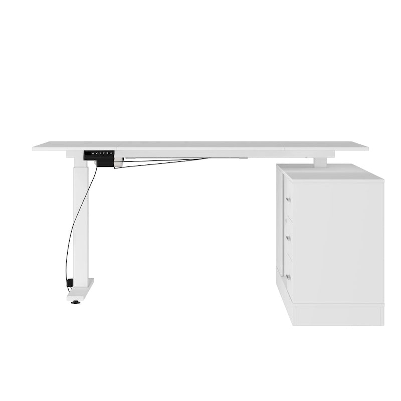 Office Solution: 63 Standing Desk Electric Lift Computer Desk White