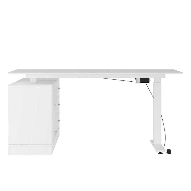 Office Solution: 63 Standing Desk Electric Lift Computer Desk White