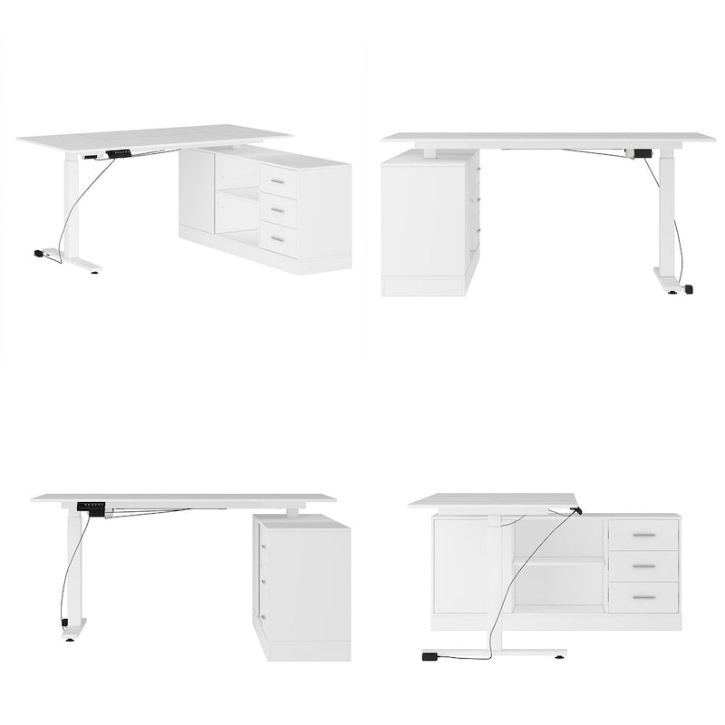 Office Solution: 63 Standing Desk Electric Lift Computer Desk White