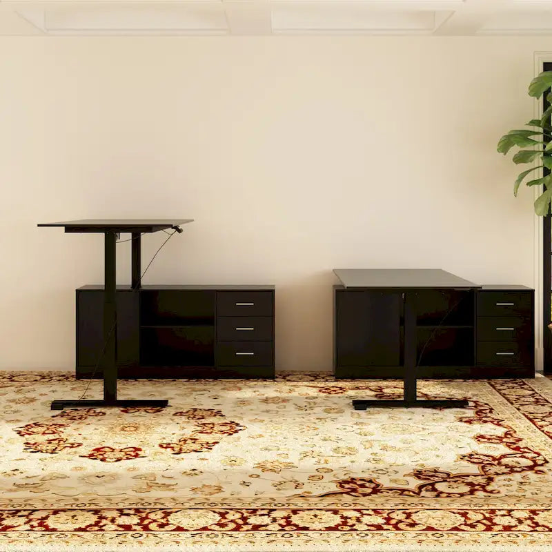 Office Solution: 63 Standing Desk Electric Lift Computer Desk White