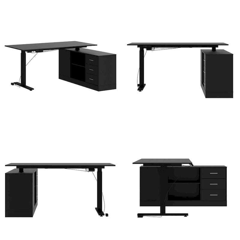 Office Solution: 63 Standing Desk Electric Lift Computer Desk White