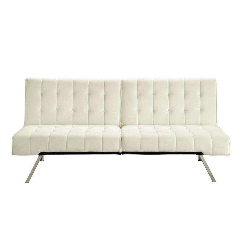 Splitback Multi-Position Sofa Sleeper in Vanilla - 71 x 36.5 x 31.1 inches