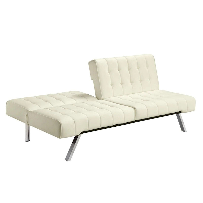 Splitback Multi-Position Sofa Sleeper in Vanilla - 71 x 36.5 x 31.1 inches