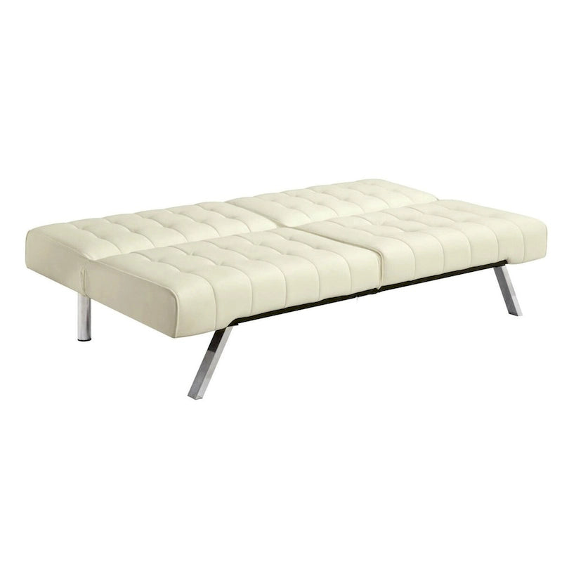 Splitback Multi-Position Sofa Sleeper in Vanilla - 71 x 36.5 x 31.1 inches