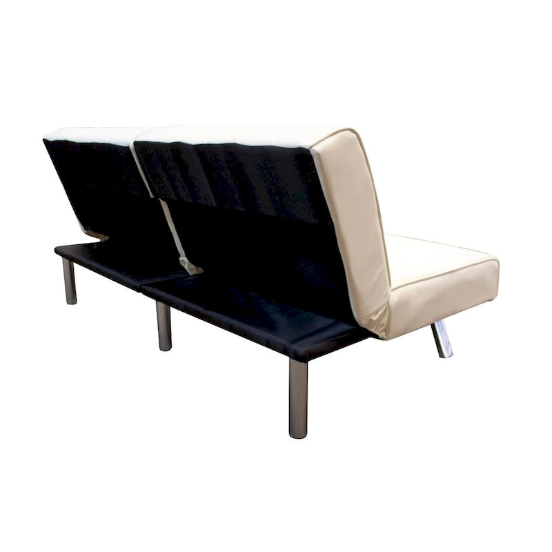 Splitback Multi-Position Sofa Sleeper in Vanilla - 71 x 36.5 x 31.1 inches