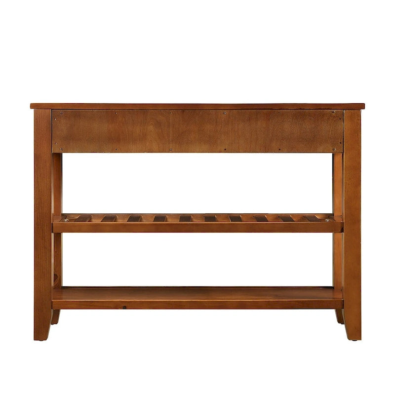 Solid Wood 3-drawer Sofa Console Table